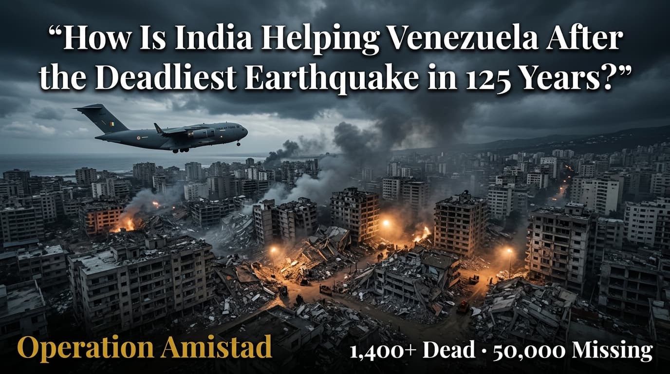 India Launched Operation Amistad as Venezuela's Earthquake Death Toll Passed 1,400